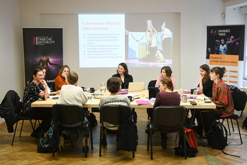 Workshop Dance Criticism in a European Context. Photo: Michal Hančovský.